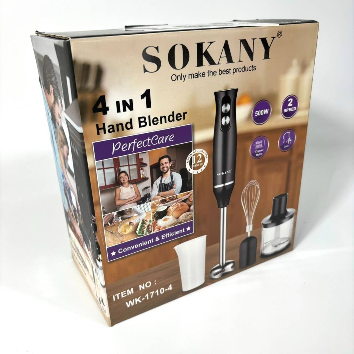 【美品】 SOKANY 4 in 1 ハンドブレンダー WK-1710-4_画像1
