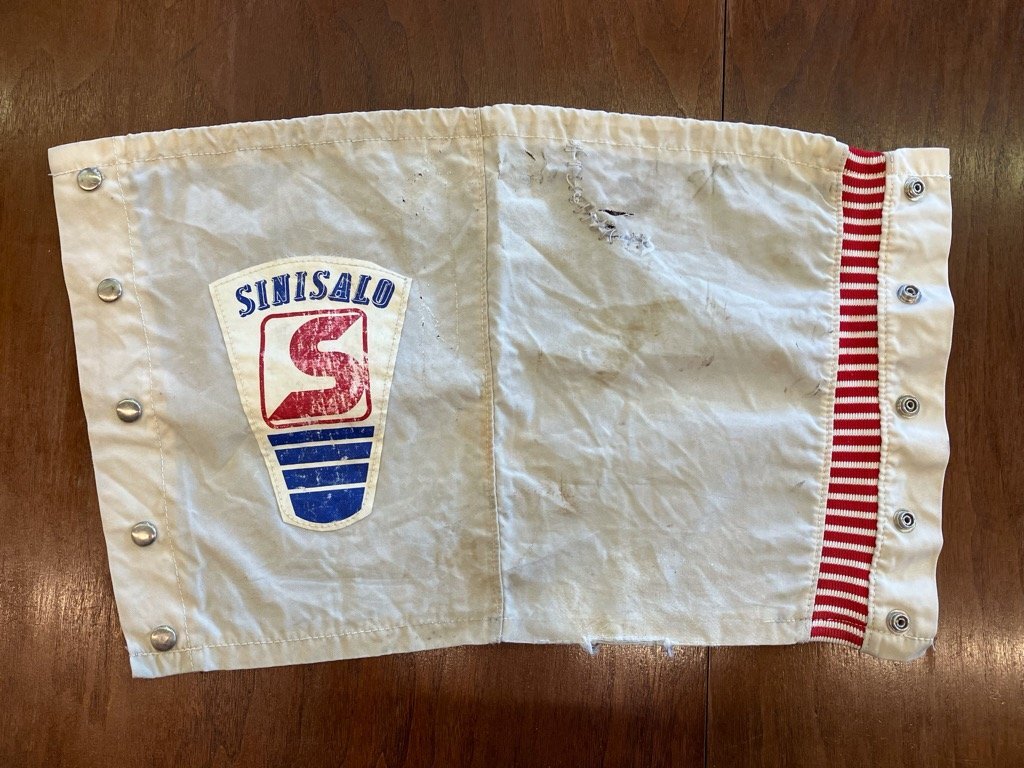 ビンテージ モトクロス ウエア SINISALO シニサロ スパッツ メッシュウエストベルト 2個セット_画像2