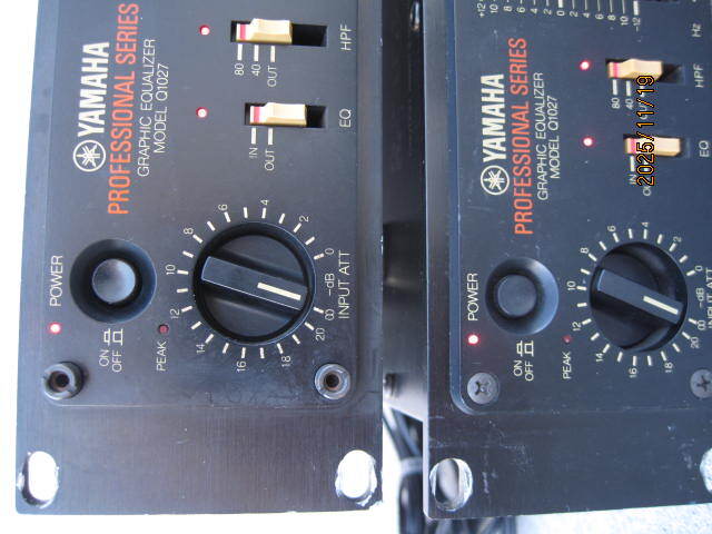 YAMAHA Professional серии графика эквалайзер Q1027 рабочий товар пара 