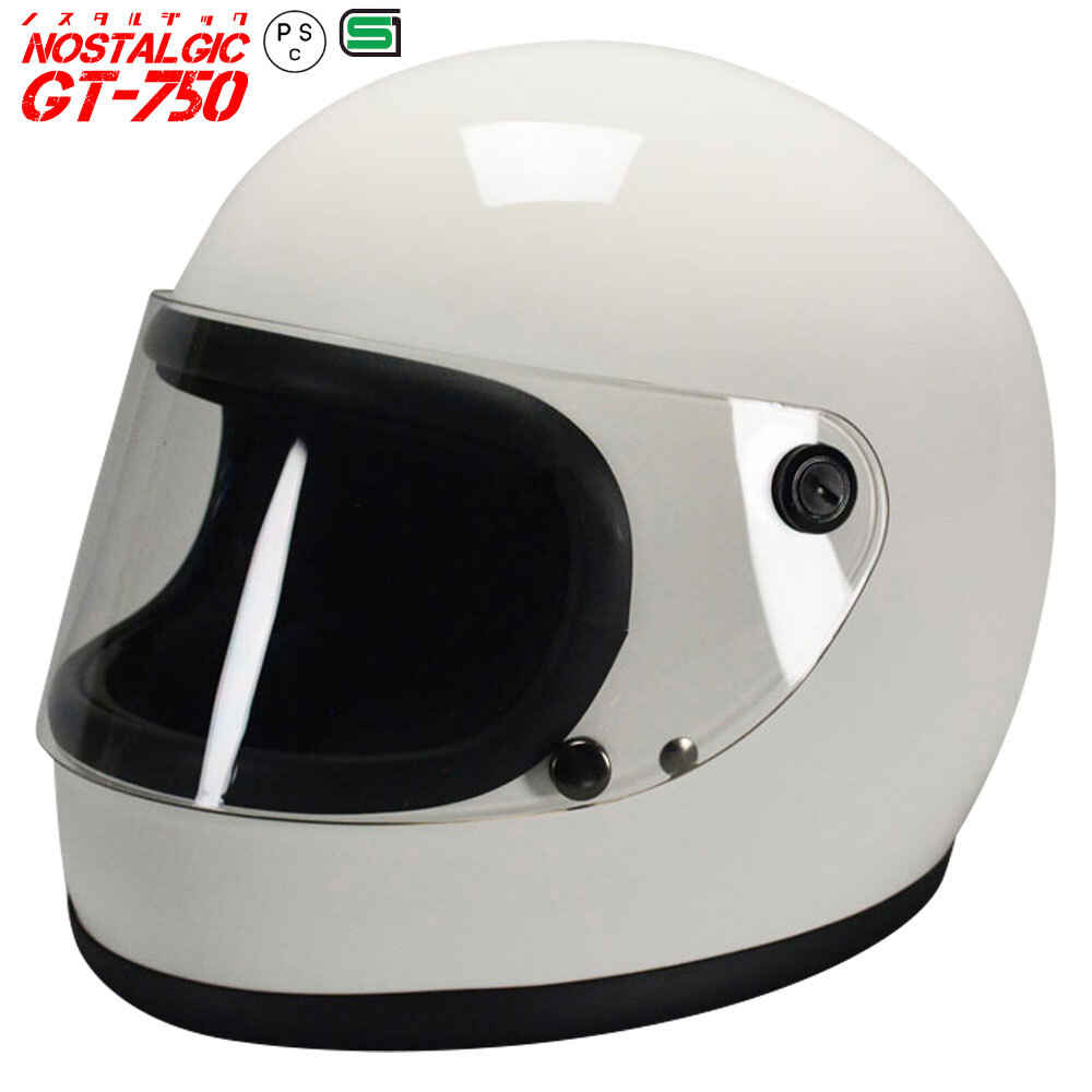 GT750 ヘルメット 族ヘル ホワイト ノスタルジック GT-750 今だけ！！送料無料！！_画像1