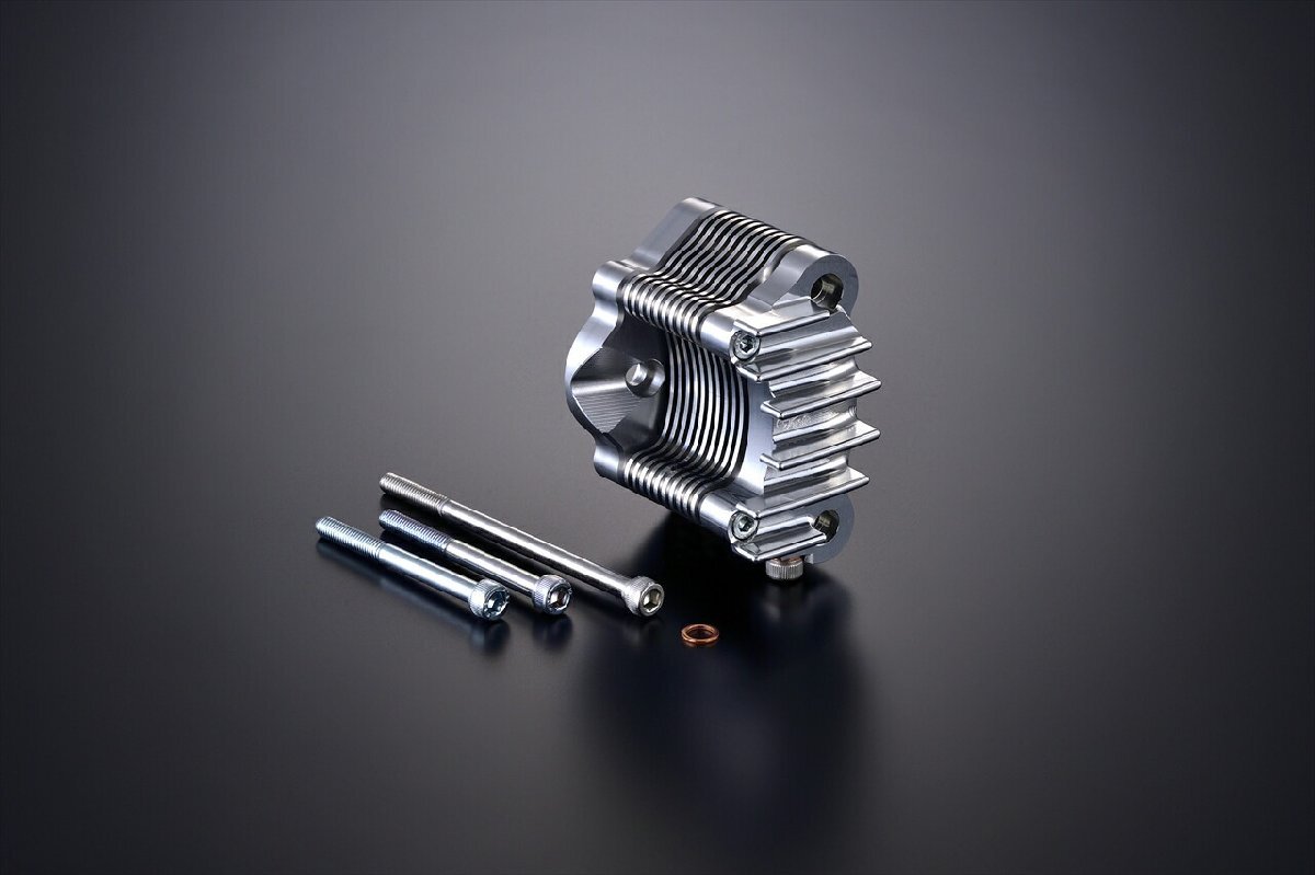 Gクラフト 37036 アルミビレットオイルクーラー クラシックタイプ 7段 シルバーアルマイト モンキー モンキーR ダックス_画像1