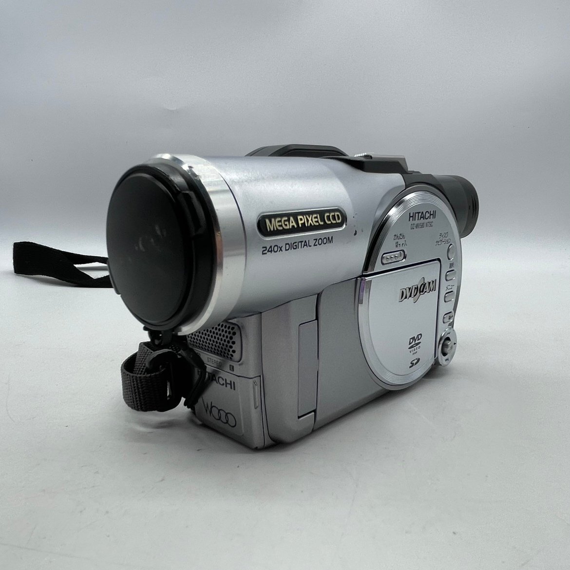 【80】1円~HITACHI 日立 DVD ビデオカメラ DZ-MV580 カム Wooo 付属品付き ヴィンテージ品 カメラ 人気 動作未確認 ジャンク品 長期保管品_画像3
