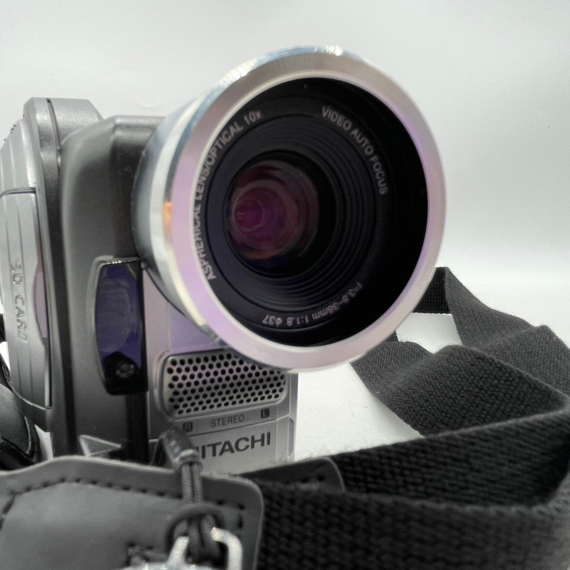 【80】1円~HITACHI 日立 DVD ビデオカメラ DZ-MV580 カム Wooo 付属品付き ヴィンテージ品 カメラ 人気 動作未確認 ジャンク品 長期保管品_画像8