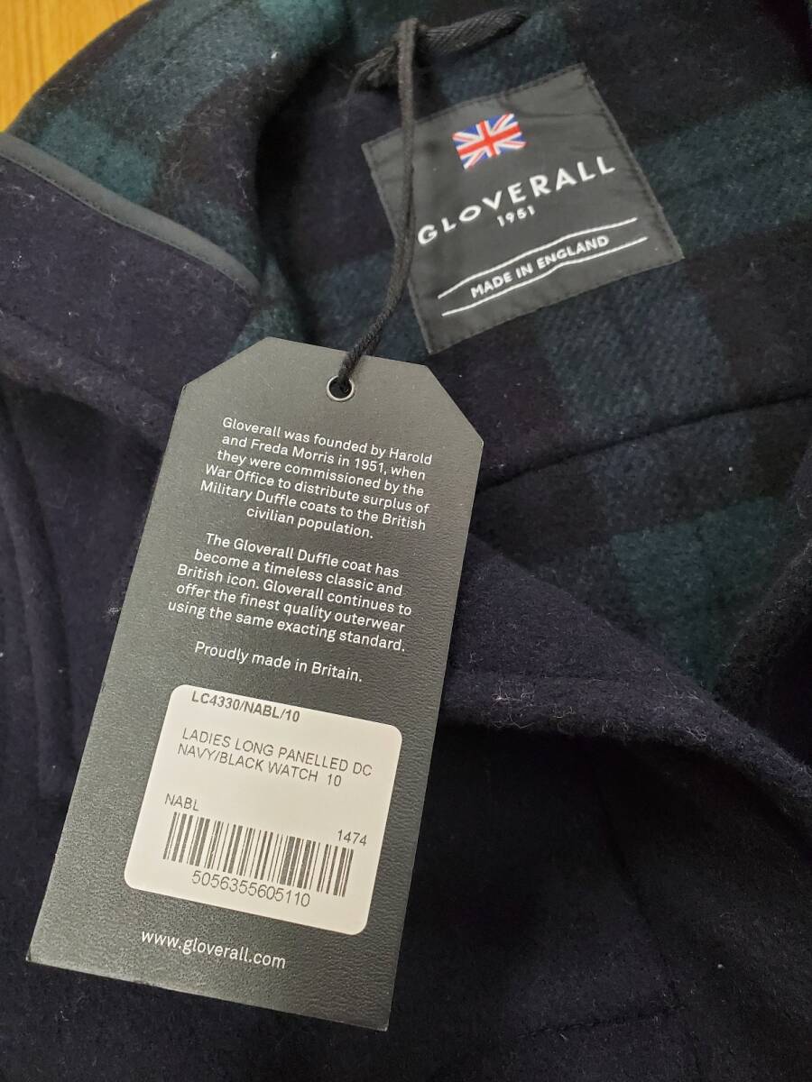 gloverall グローバーオール ダッフルコート レディース サイズ10 ネイビー 英国製 イギリス_画像2