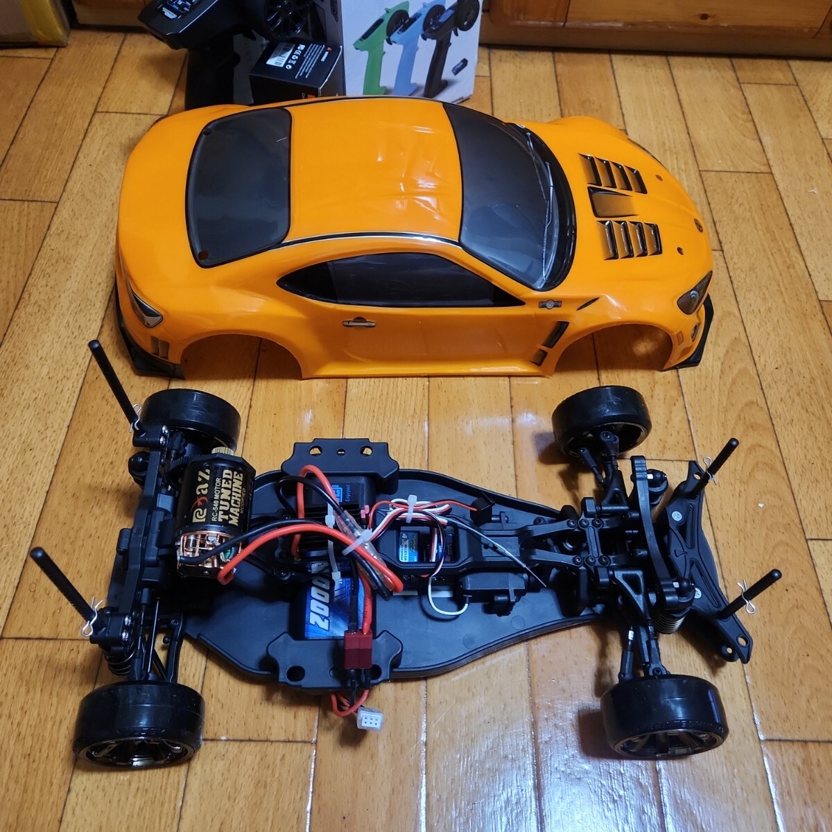 動画あり 即決《送料無料》 激安 YD-2 フルセット 　橙色86　 ボディ ヨコモ TT02 サクラ RWD ラジコン ドリパケ tt01 RD1.0 ドリフト　②_画像7