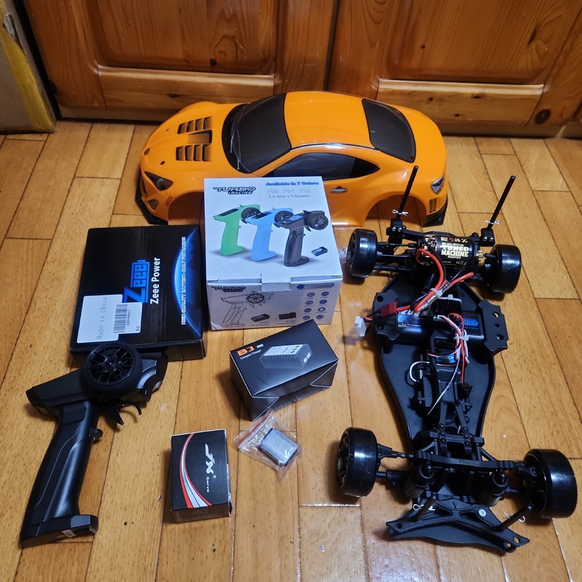 動画あり 即決《送料無料》 激安 YD-2 フルセット 　橙色86　 ボディ ヨコモ TT02 サクラ RWD ラジコン ドリパケ tt01 RD1.0 ドリフト　②_画像9