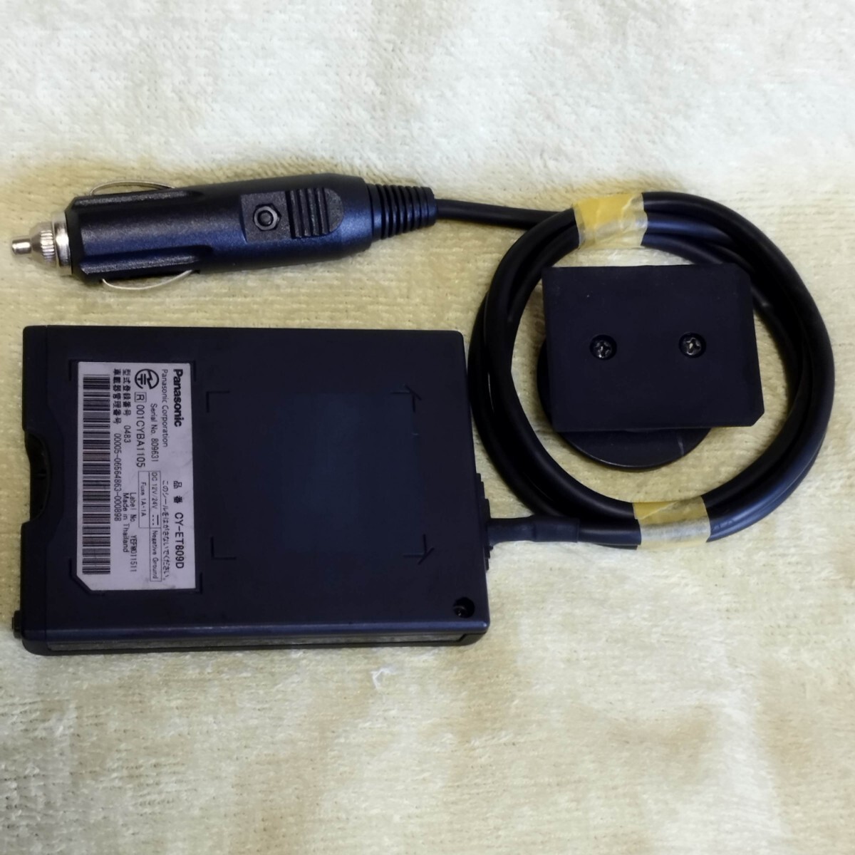普通自動車セットアップ アンテナ一体型ETC車載器 パナソニック Pansonic CY-ET809D シガープラグ加工品_画像4