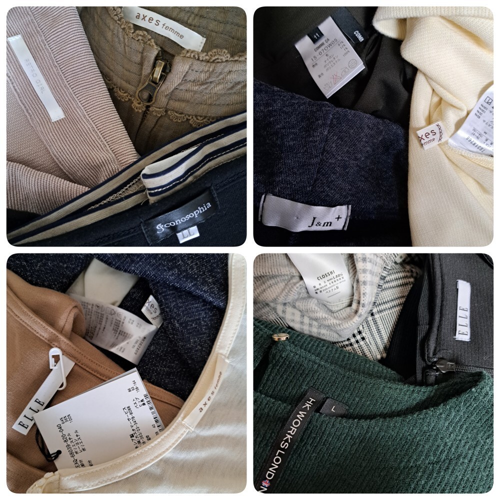 【まとめ売り】 レディース 婦人服 axes femme 12点 トップス ワンピース チュニック カットソー ボーダー サイズMIX 秋冬 カジュアル 美品_画像5
