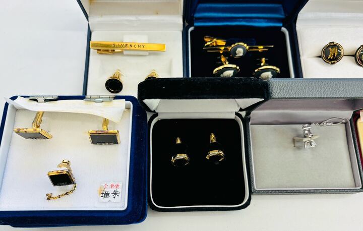 【14301】　★1円スタート　 ブランドアクセ ダンヒル Burberry　その他 カフス・タイピン16点まとめ売り _画像6