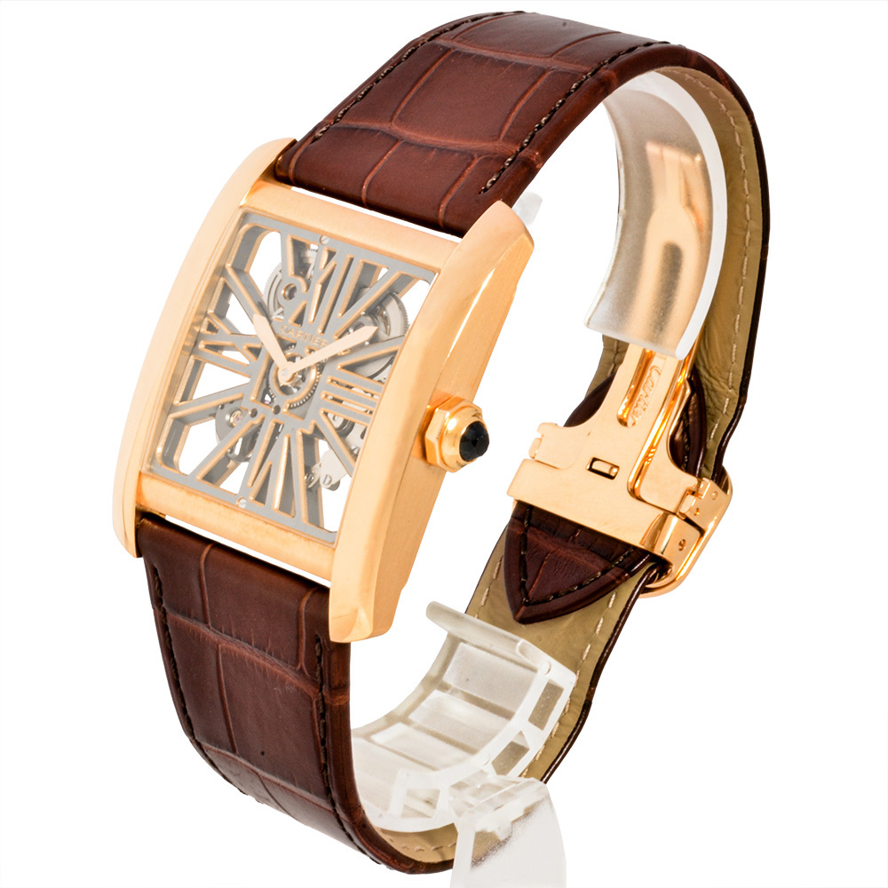 Cartier Cartier M5310040 бак MC наручные часы ручной завод каркас циферблат K18PG чистое золото мужской