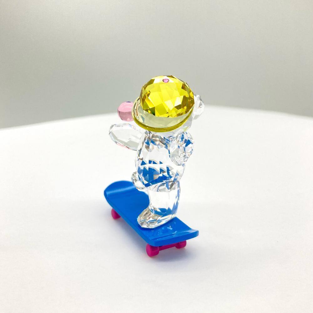 スワロフスキー SWAROVSKI スケートベア クリスベア オブジェ 置物 クリア_画像3
