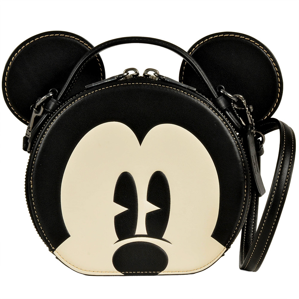 コーチ COACH ディズニー ミッキーマウス ショルダーバッグ レザー CM840 ブラック_画像1