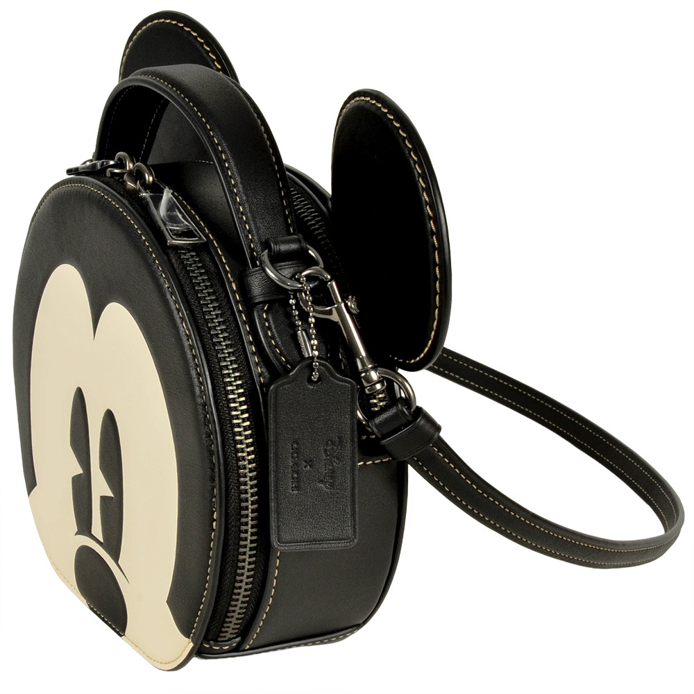 コーチ COACH ディズニー ミッキーマウス ショルダーバッグ レザー CM840 ブラック_画像2