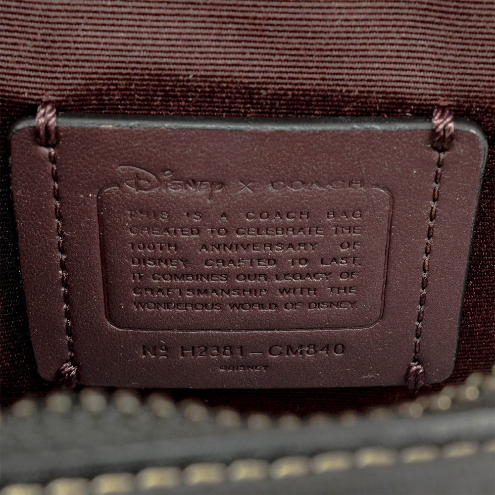 コーチ COACH ディズニー ミッキーマウス ショルダーバッグ レザー CM840 ブラック_画像6