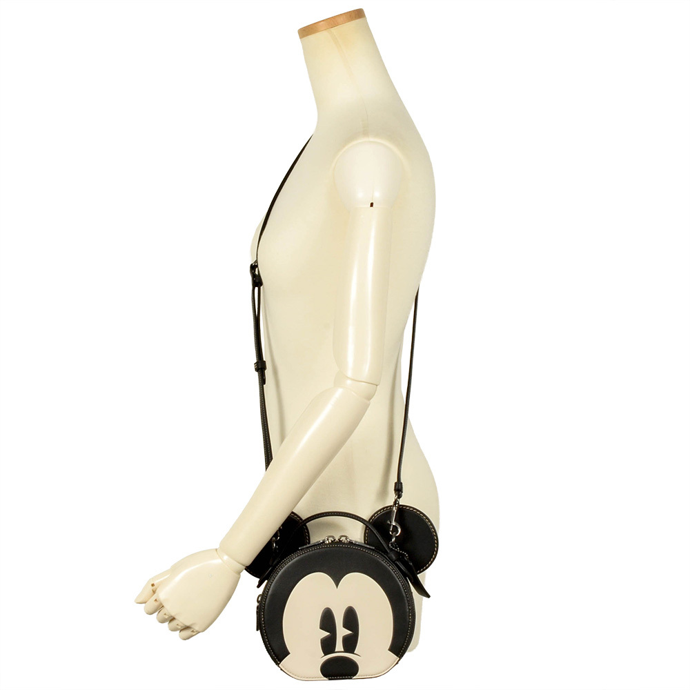 コーチ COACH ディズニー ミッキーマウス ショルダーバッグ レザー CM840 ブラック_画像7