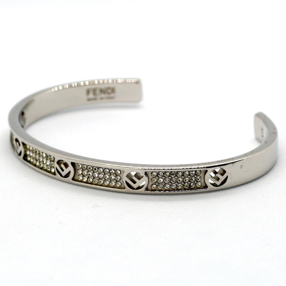 FENDI Fendi F is FENDIefiz Fendi браслет серебряный цвет браслет S размер crystal 8AG928A44GF1QC8