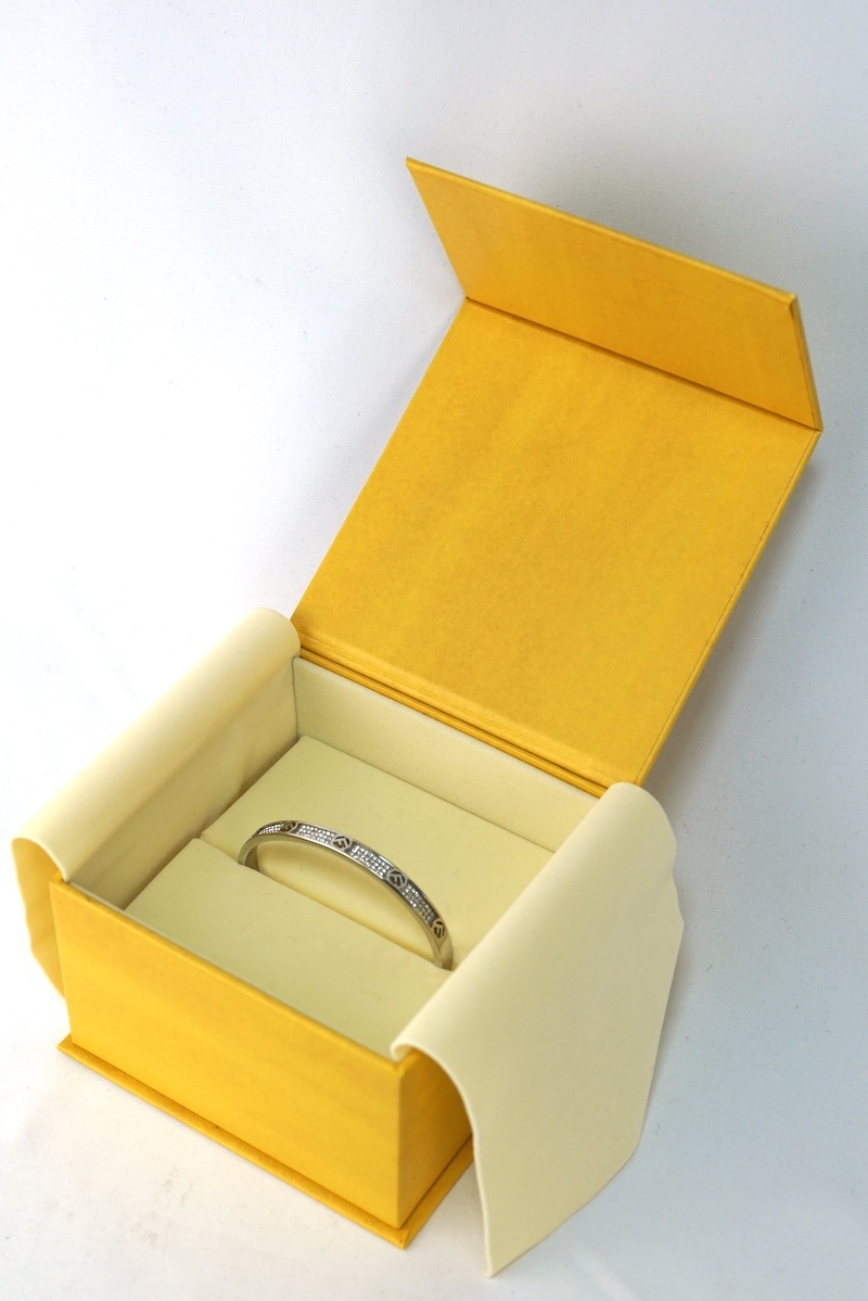 FENDI Fendi F is FENDIefiz Fendi браслет серебряный цвет браслет S размер crystal 8AG928A44GF1QC8