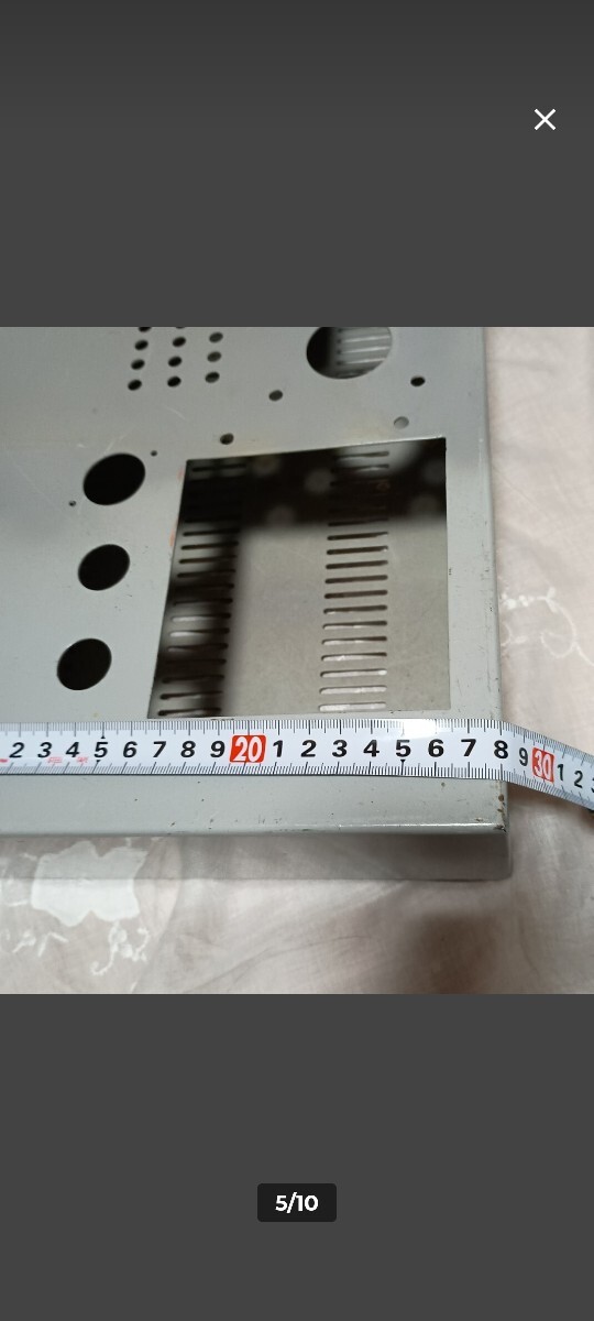 ウエスタン・エレクトリックタイプ 真空管アンプ用シャーシ 鉄製 1.6mm厚 １台 オマケ付き _画像2