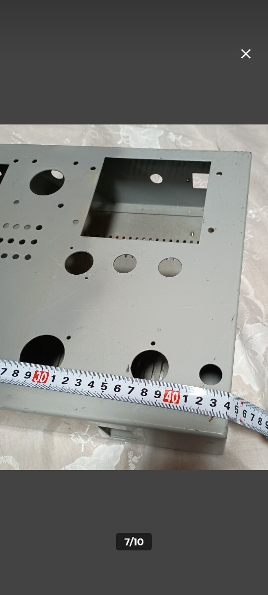 ウエスタン・エレクトリックタイプ 真空管アンプ用シャーシ 鉄製 1.6mm厚 １台 オマケ付き _画像3