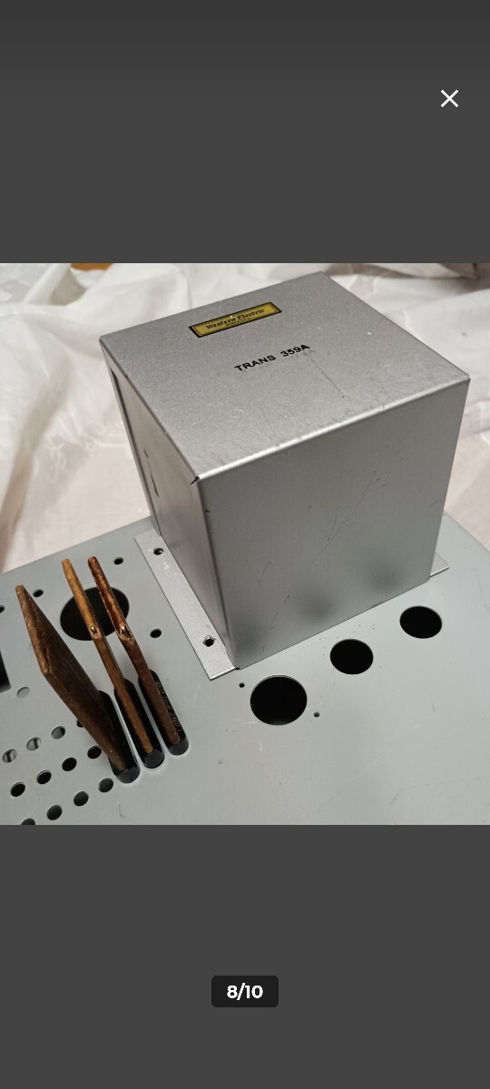 ウエスタン・エレクトリックタイプ 真空管アンプ用シャーシ 鉄製 1.6mm厚 １台 オマケ付き _画像7