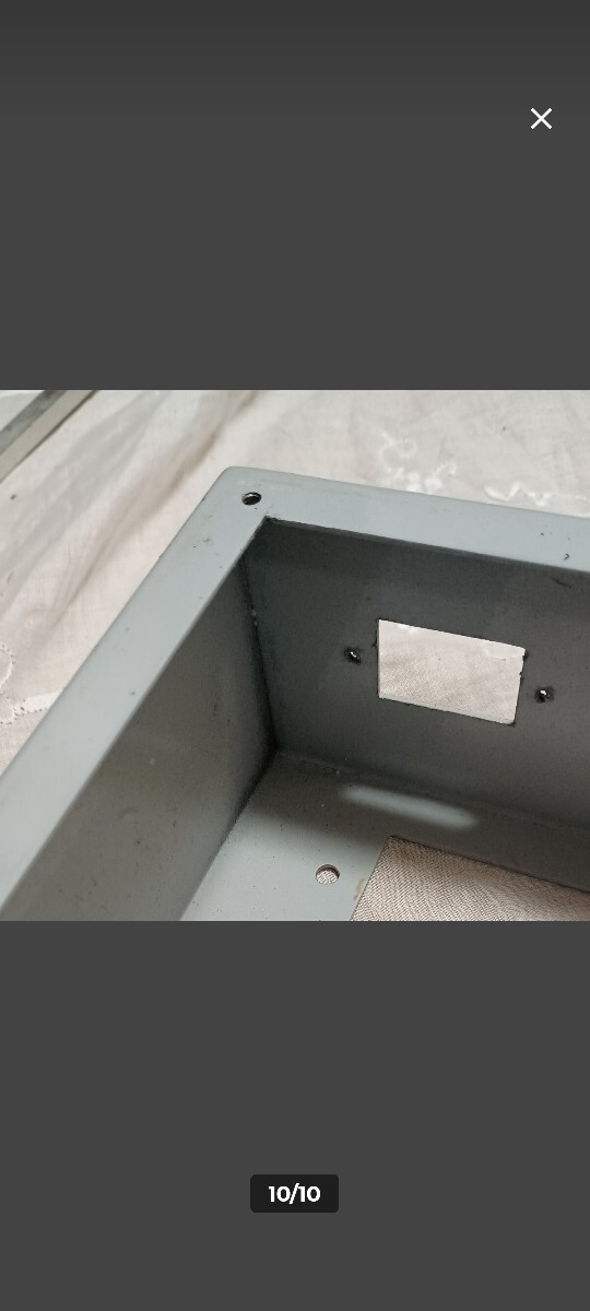 ウエスタン・エレクトリックタイプ 真空管アンプ用シャーシ 鉄製 1.6mm厚 １台 オマケ付き _画像8