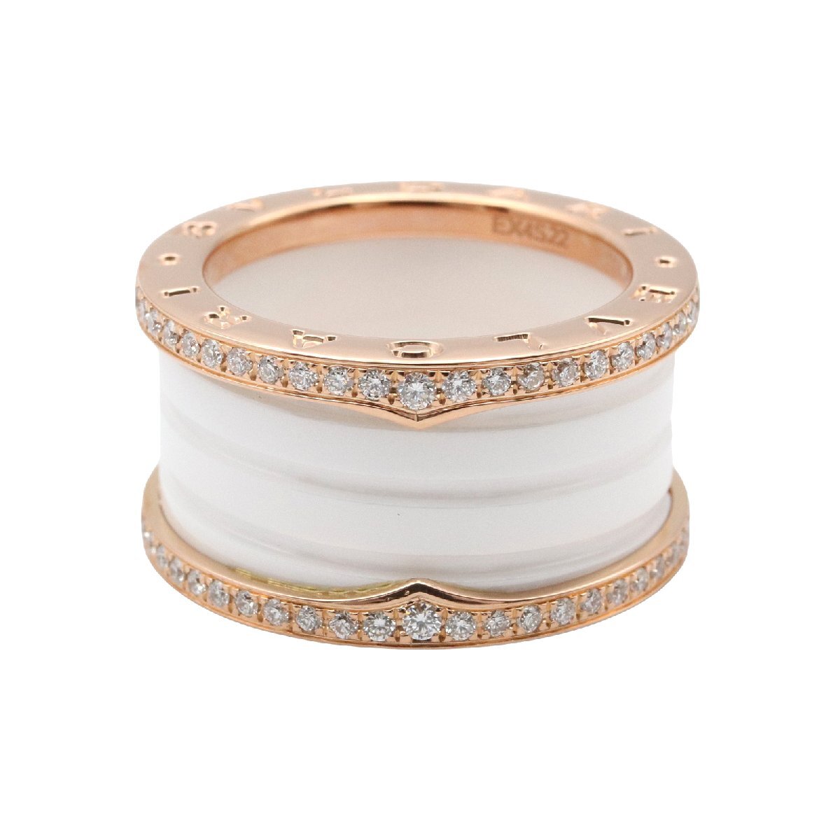  BVLGARY B-zero1 кольцо керамика 3 частота бренд off BVLGARI K18PG( розовое золото ) кольцо * кольцо 750