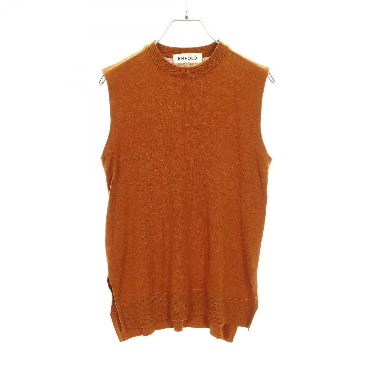 エンフォルド ブランドオフ ENFOLD シルク ベスト シルク 中古 レディース_画像1