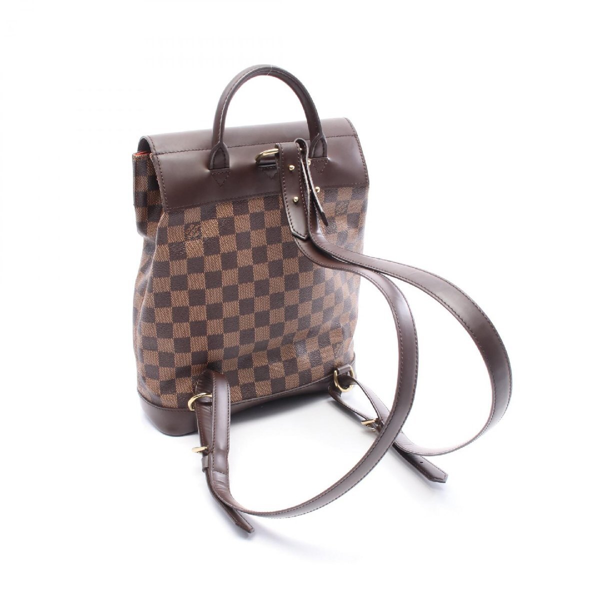  Louis * Vuitton so- сигнал Damier eben бренд off LOUIS VUITTON рюкзак рюкзак Damier б/у 