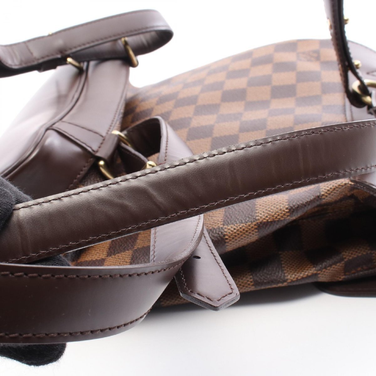  Louis * Vuitton so- сигнал Damier eben бренд off LOUIS VUITTON рюкзак рюкзак Damier б/у 