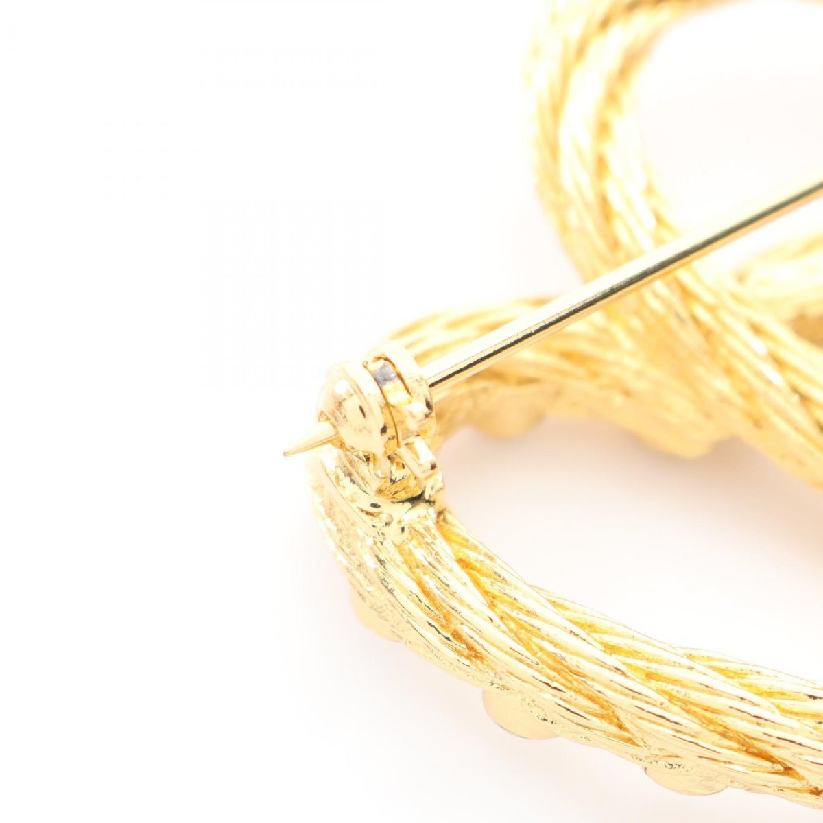  Dior бренд off Dior GP( Gold металлизированный ) брошь б/у женский 