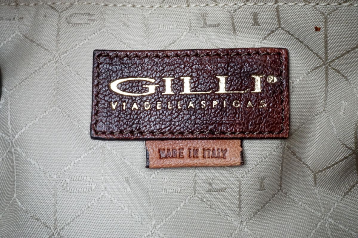 ジリ アリスキューブ ALICE CUBE ハンドバッグ トート 不思議の国のアリス レザー デニム 紺 ネイビー GILLI 4268h_画像9