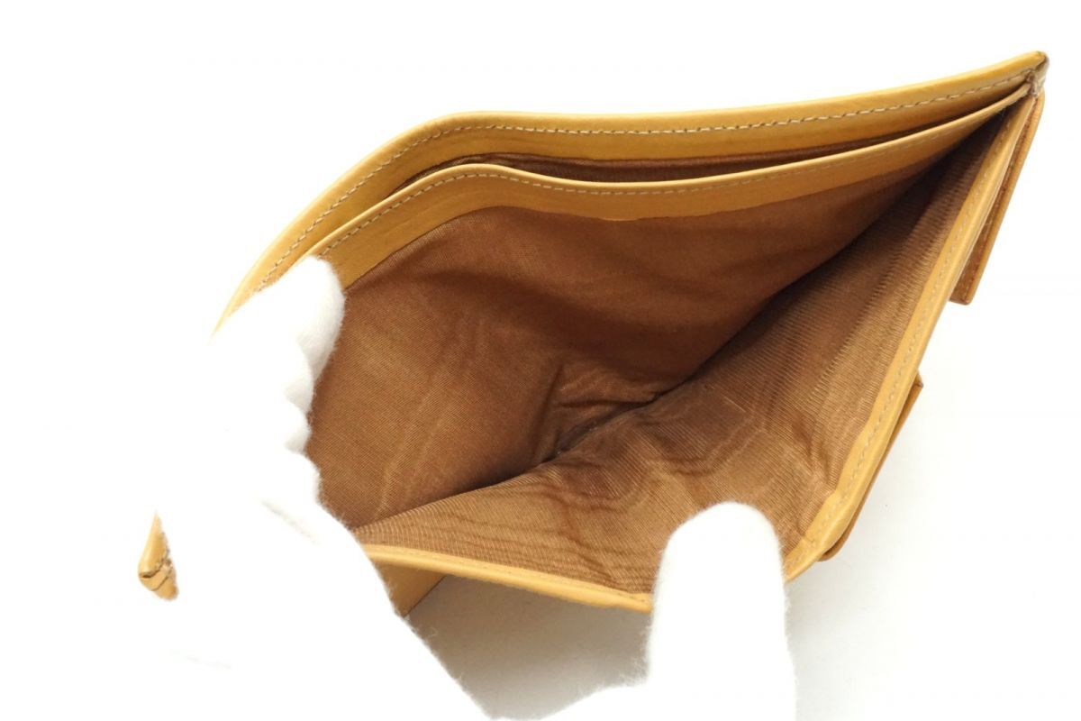 セリーヌ ヴィンテージ 二つ折り 財布 トリオンフロゴ マカダム Unisex PVCレザー 茶 ブラウン CELINE 4437k_画像7