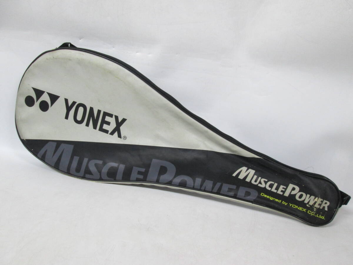 【1125h F1267】 YONEX ヨネックス テニス ラケット 軟式用 スポーツ アウトドア MUSCLE POWER 300 カバー/新品備品付き 中古_画像10