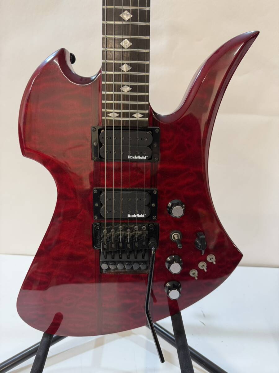 【中古現状品】B.C.Rich Mockingbird モッキングバード Legacy ST with FloydRose Transparent Red エレクトリックギター ケース付き_画像2