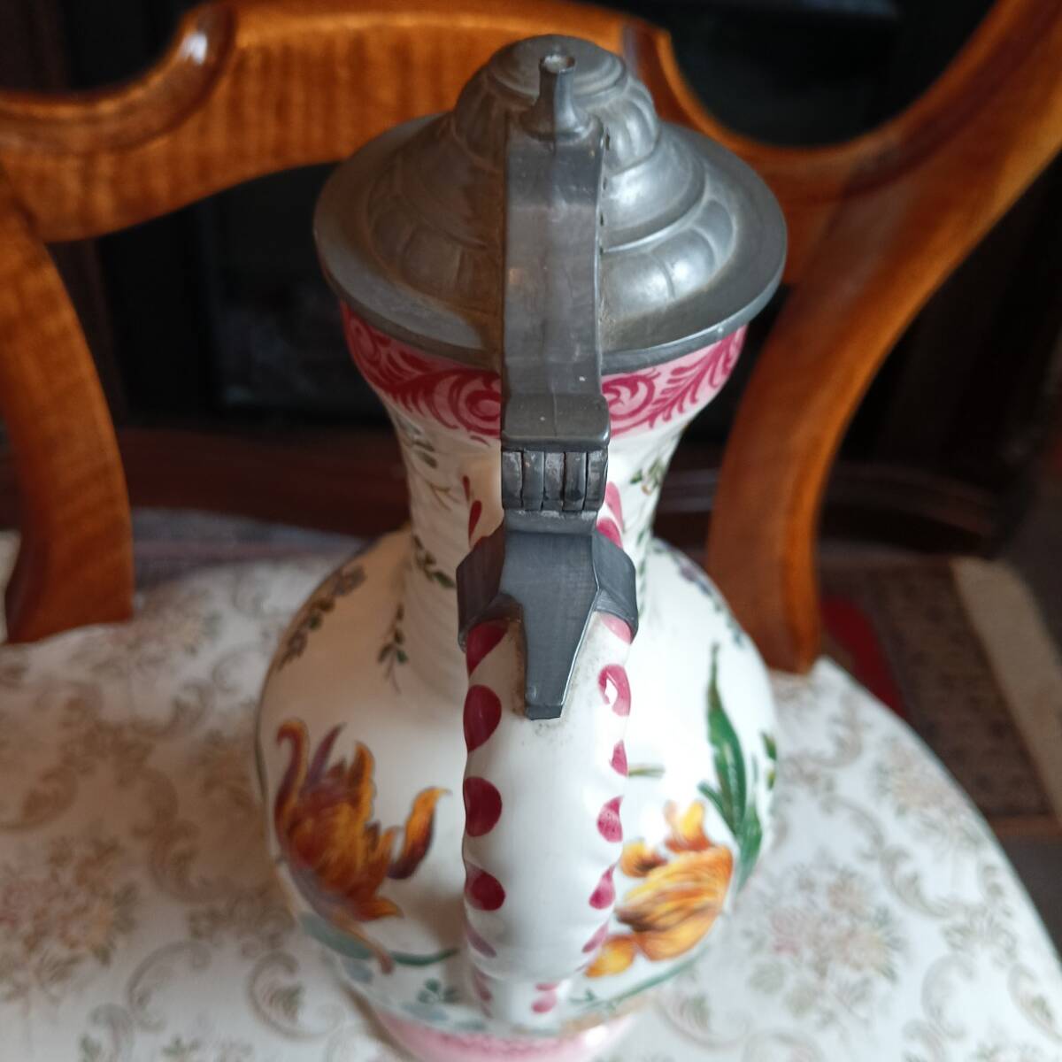 ★ドイツ製★ Ulmer 陶器製 ワインピッチャー/カラフェ ★容量約0.7L★ ヴィンテージ/インテリアにも最適★_画像2