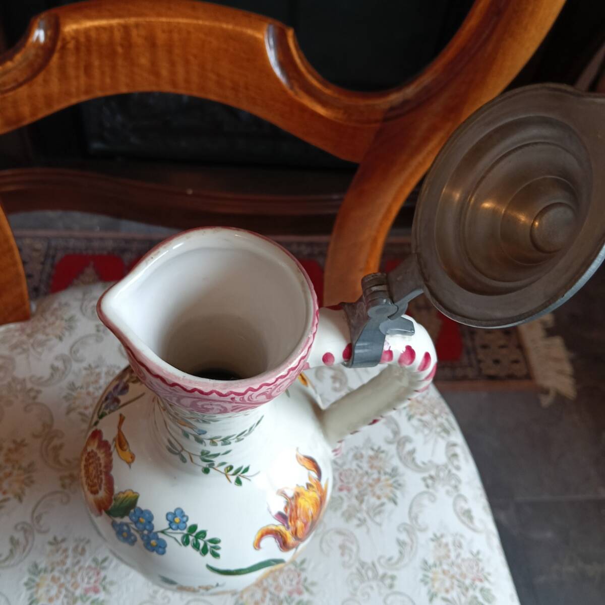 ★ドイツ製★ Ulmer 陶器製 ワインピッチャー/カラフェ ★容量約0.7L★ ヴィンテージ/インテリアにも最適★_画像4