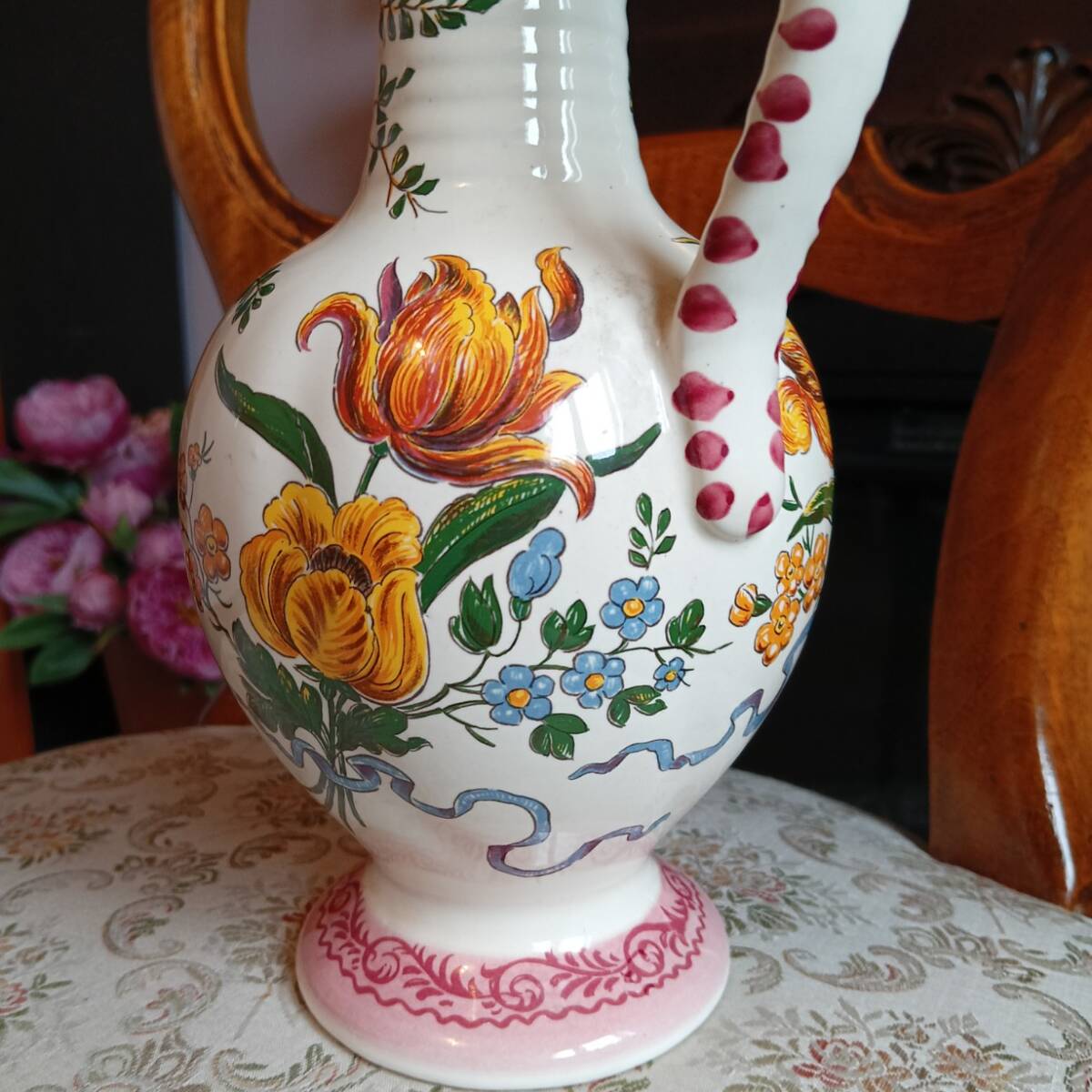 ★ドイツ製★ Ulmer 陶器製 ワインピッチャー/カラフェ ★容量約0.7L★ ヴィンテージ/インテリアにも最適★_画像8