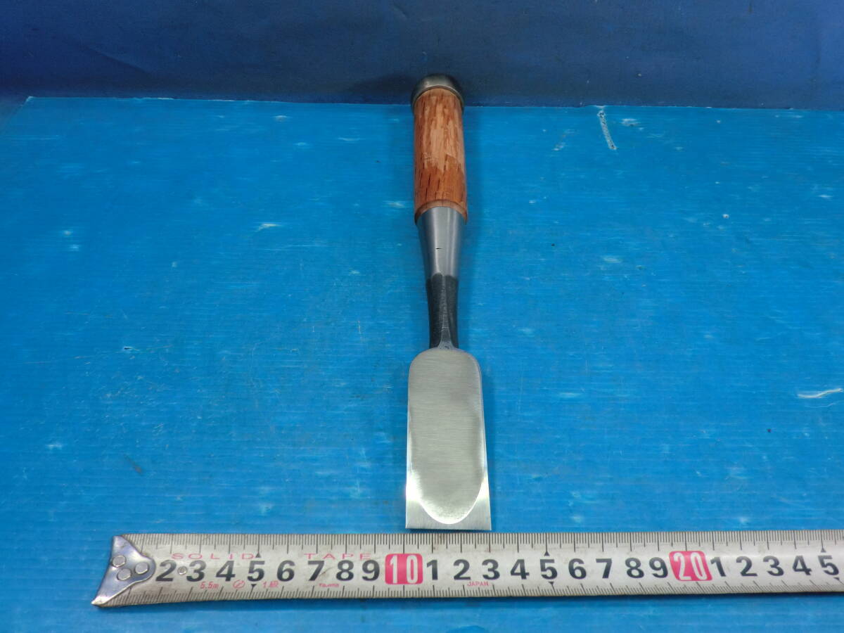 ハ11/18-7　鑿 在銘有 大工道具 建築大工 宮大工 建具 職人 _画像4