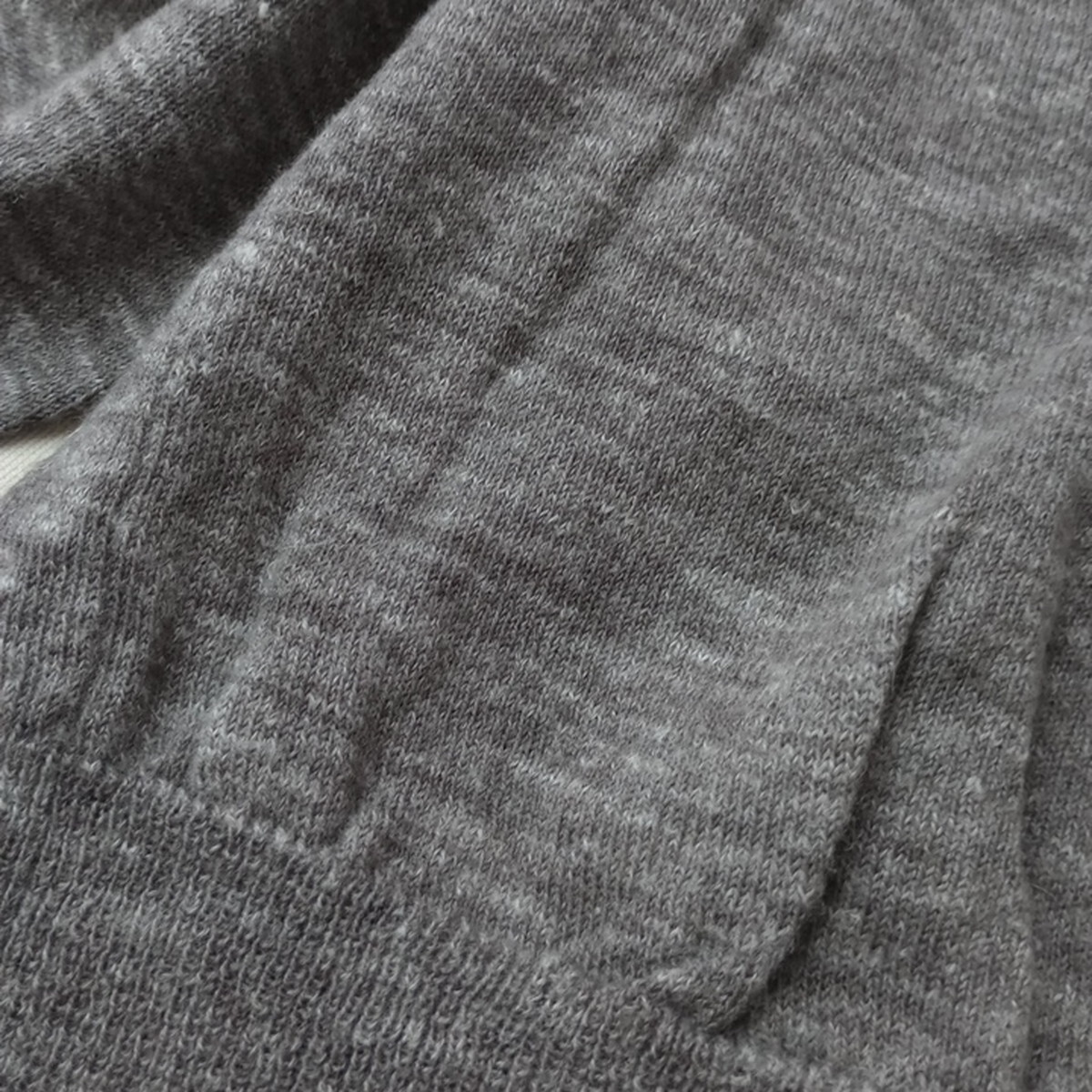 MARGARET HOWELL「ほらほら、もたもた朝から迷わない。」アルパカ×ウール×リネン 肩ボタン ニット 長袖 モカブラウン(35M＋8138)_画像3