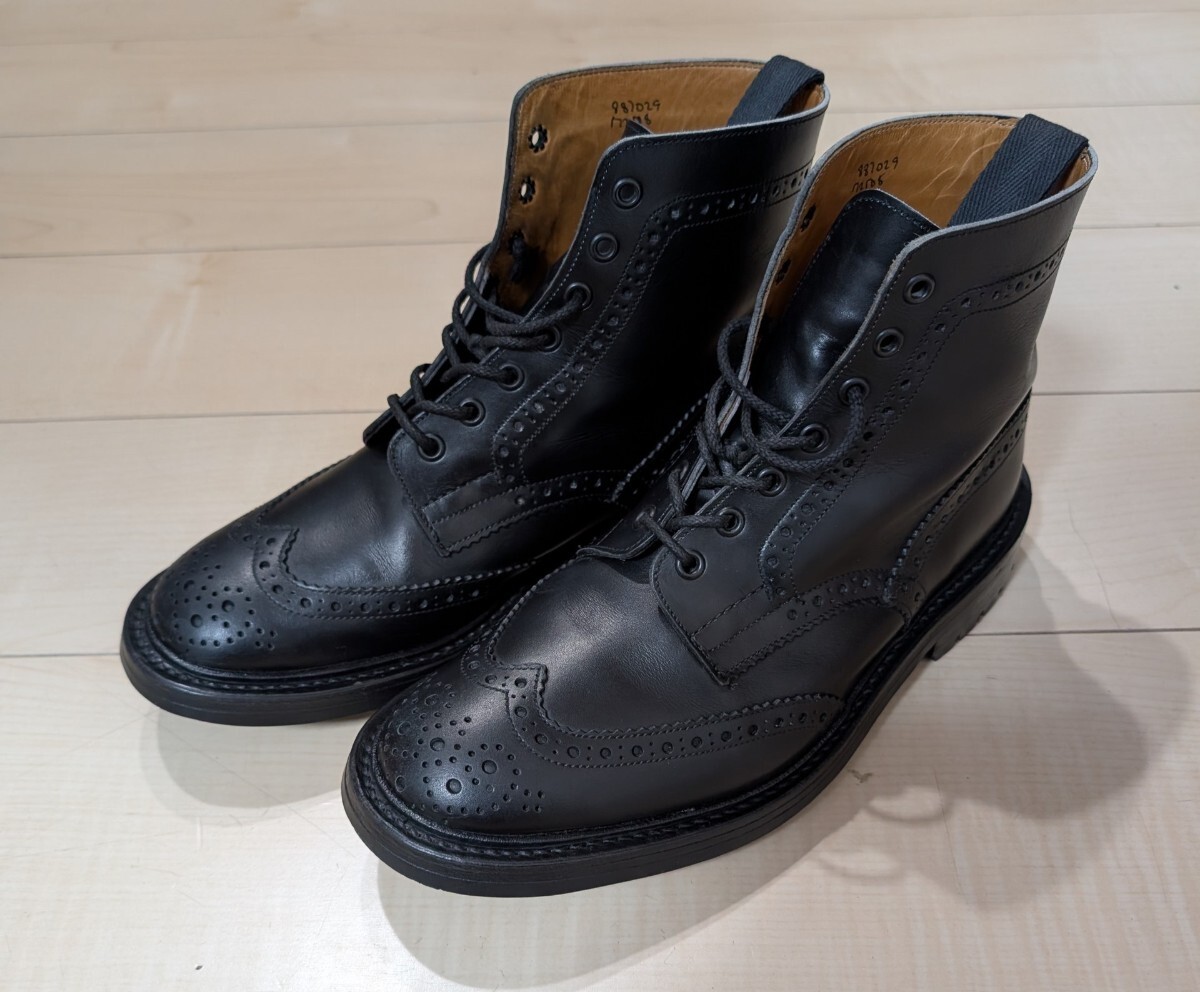 トリッカーズ Tricker カントリーブーツ ブラック_画像1