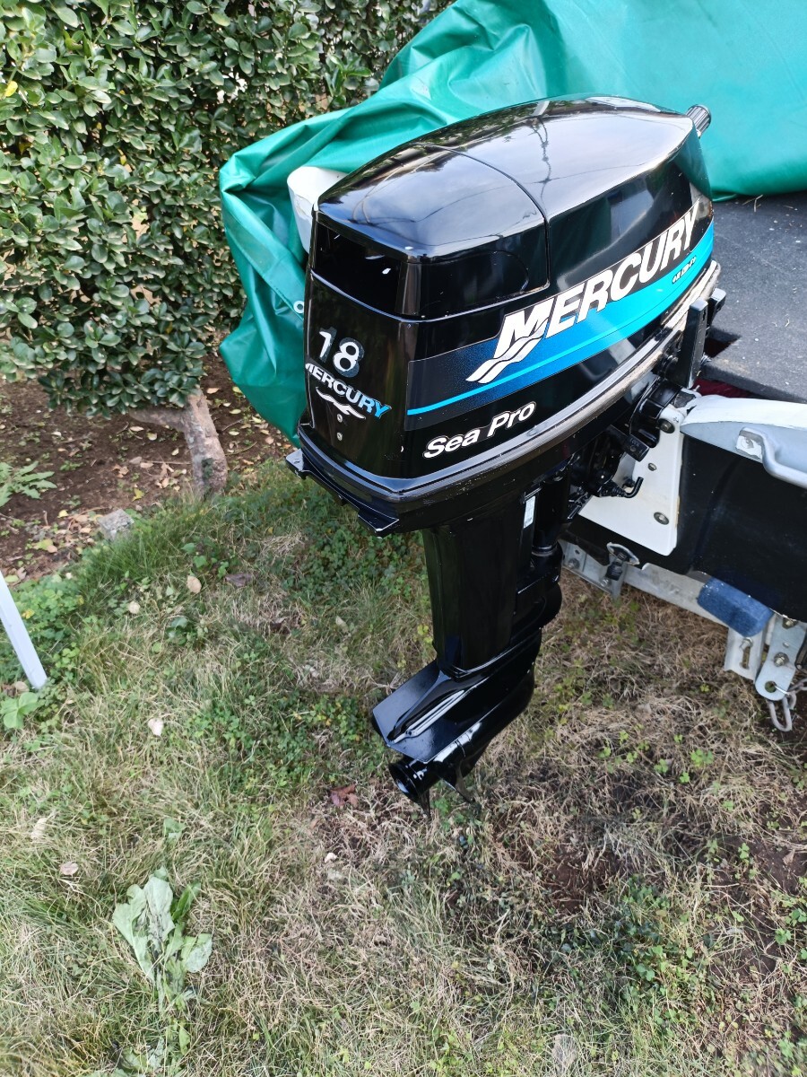 MERCURY　マーキュリー　船外機　18馬力　S足　Made in Japan製_画像3