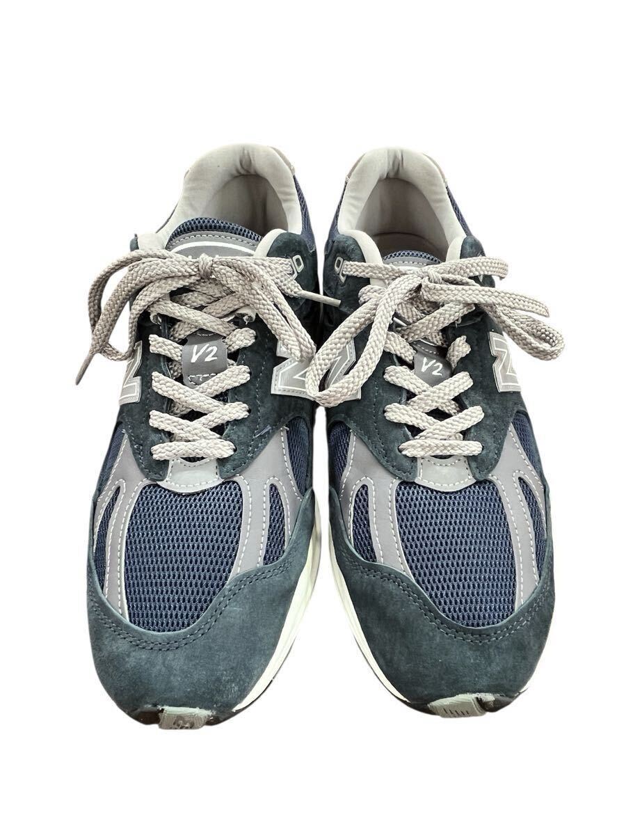 ☆ ニューバランス 27.5cm U991NV2 スエード イングランド製 スニーカー メンズ ネイビー 箱付_画像5