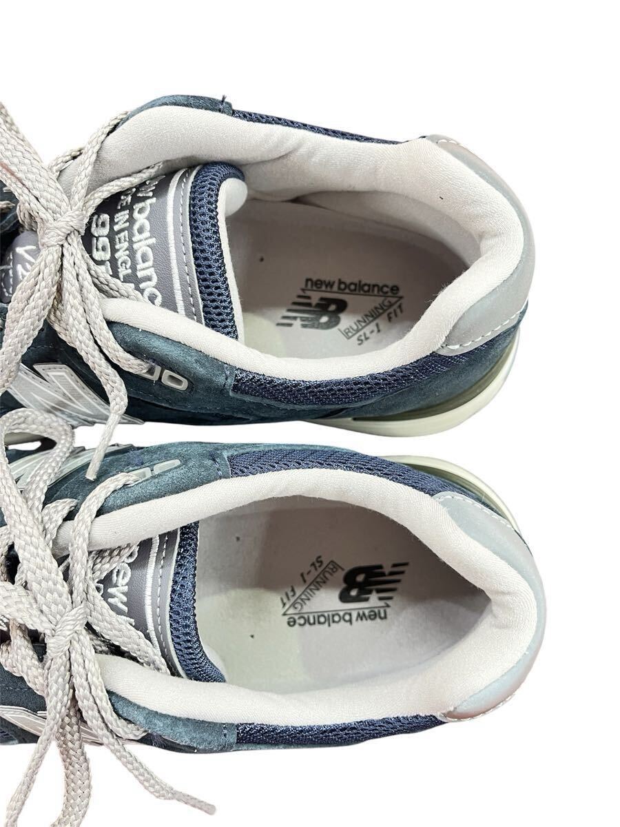 ☆ ニューバランス 27.5cm U991NV2 スエード イングランド製 スニーカー メンズ ネイビー 箱付_画像7