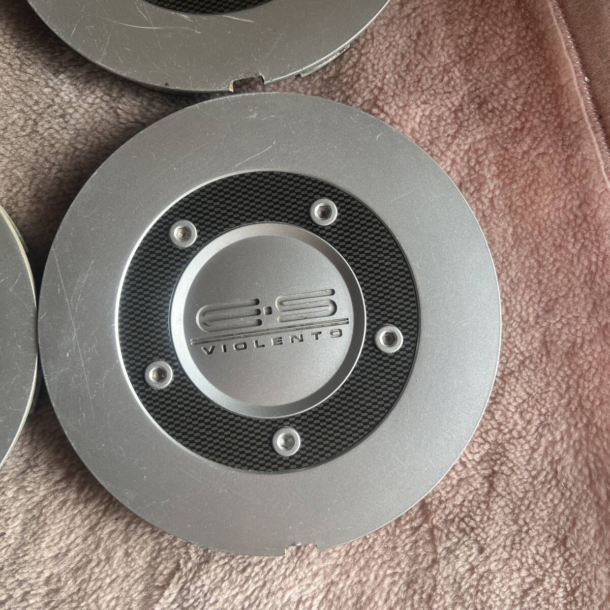 C167-10★E・S VIOLENTO アルミホイール用 センターキャップ中古4枚★[品番]COP07E★外径約149mm_画像5