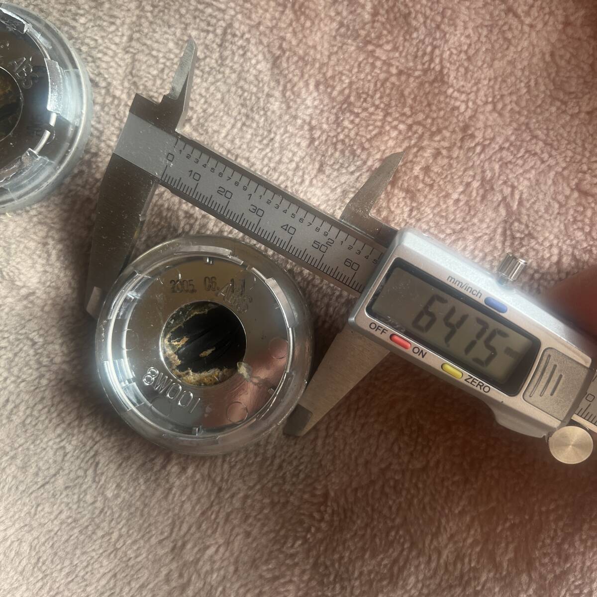 C164-97★Weds BELLONA ウェッズ　ベローナ アルミホイール用センターキャップ中古4枚★外径約65mm_画像6