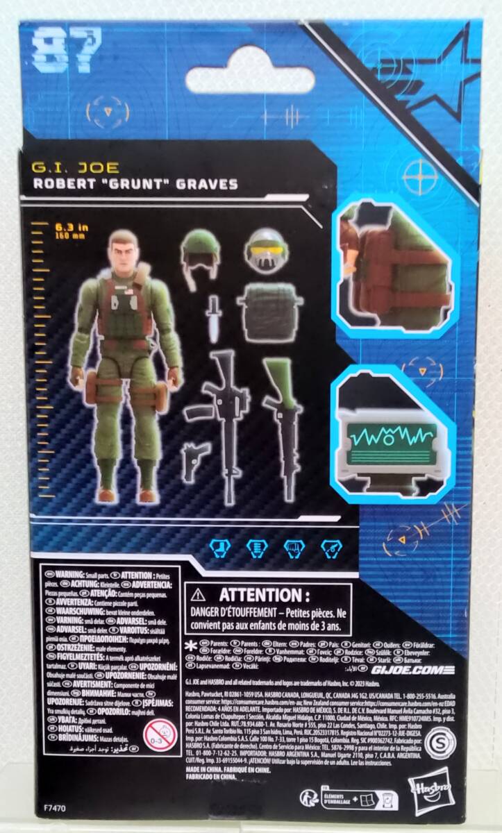 Hasbro ハズブロ G.I.ジョー CLASSIFIED SERIES 87 クラシファイドシリーズ G.I.JOE ROBERT GRUNT GRAVES グラント_画像2