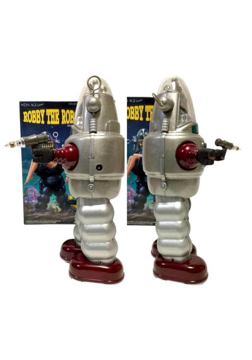 C7: [ как новый работа хороший ] лобби * The * робот zen мой жестяная пластина игрушка .. доверие 2 прототип metal house производства 26cm