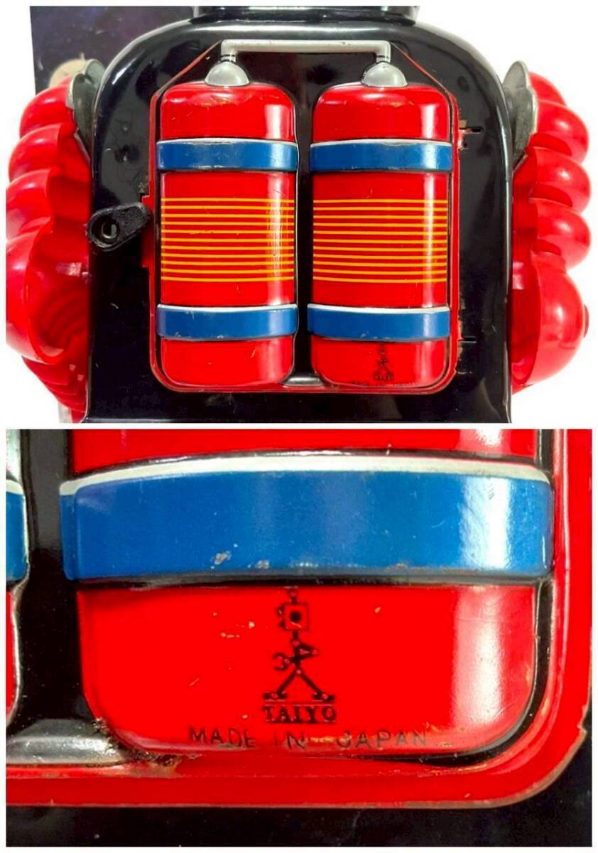 D9.[ как новый работа хороший супер редкий ] Brin k*a* механизм робот электрический жестяная пластина игрушка Taiyo производства 37cm неиспользуемый товар 