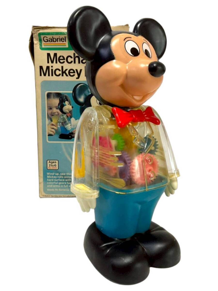 C6: [ как новый работа хороший редкий ]1970 годы Mickey Mouse zen мой игрушка Hong Kong производства 24cm неиспользуемый товар 