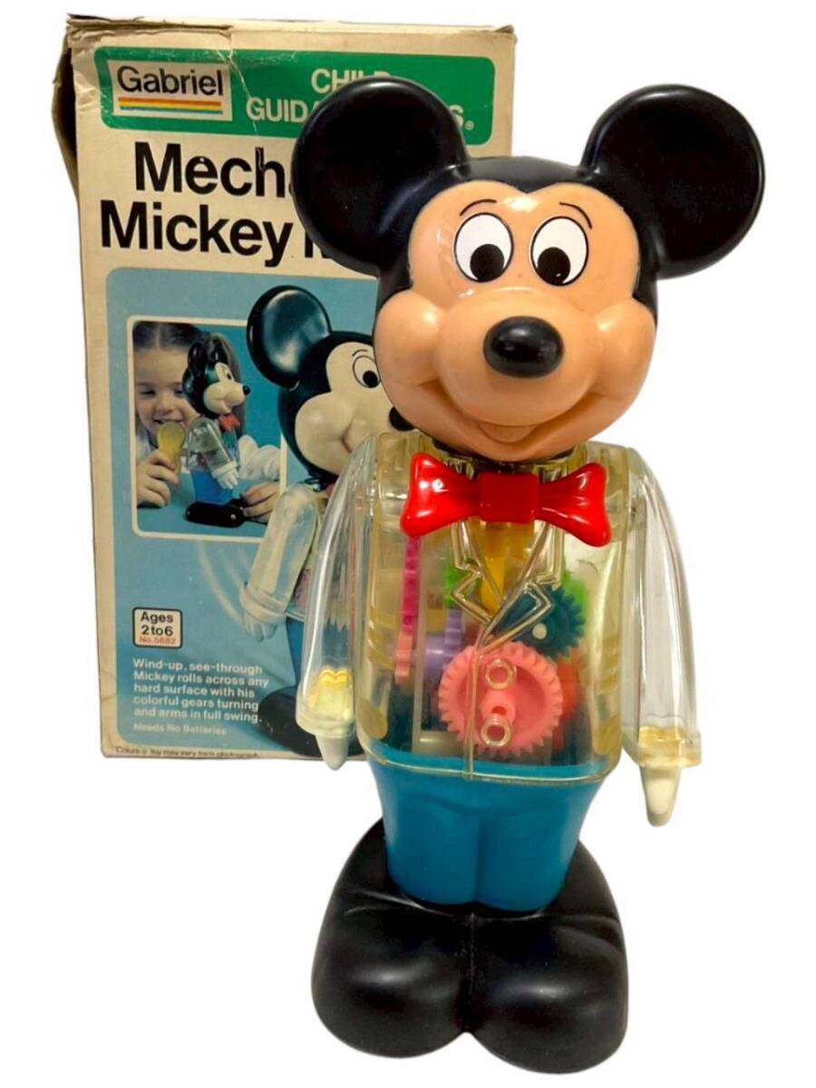 C6: [ как новый работа хороший редкий ]1970 годы Mickey Mouse zen мой игрушка Hong Kong производства 24cm неиспользуемый товар 